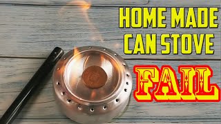 Penny Can Alcohol Stove Fire Fail