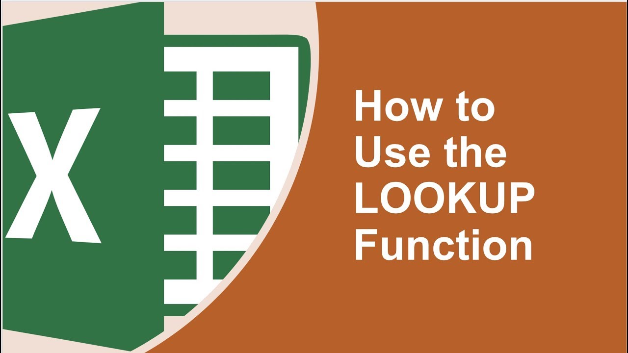 How to use the LOOKUP function in Microsoft Excel 2016 - YouTube