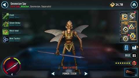 Geonosian Mods & Stat Pages - Star Wars: Galaxy of Heroes