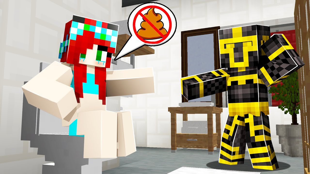 ESPÍO A MI MEJOR AMIGA EN EL BAÑO EN MINECRAFT 😳🚽