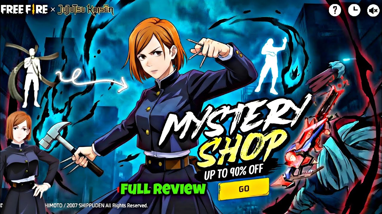 Jujutsu Kaisen Mystery Shop Event 🤯🔥 Confirm 💯 | Jujutsu Kaisan Fist Skin Event | ff new events