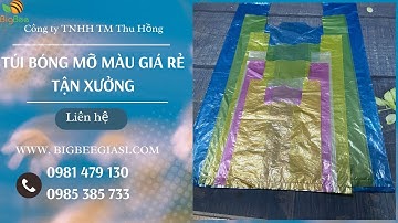 Túi xốp 2 quai hàng chợ, túi bóng mỡ, túi xốp gai giá rẻ, chất lượng nhất