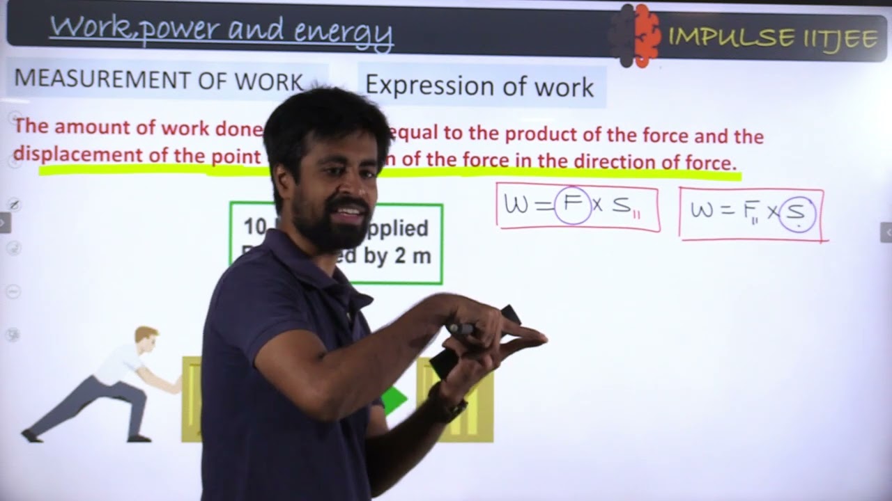 Work, Power, Energy Class X (Lecture -1) | IMPULSE IITJEE |