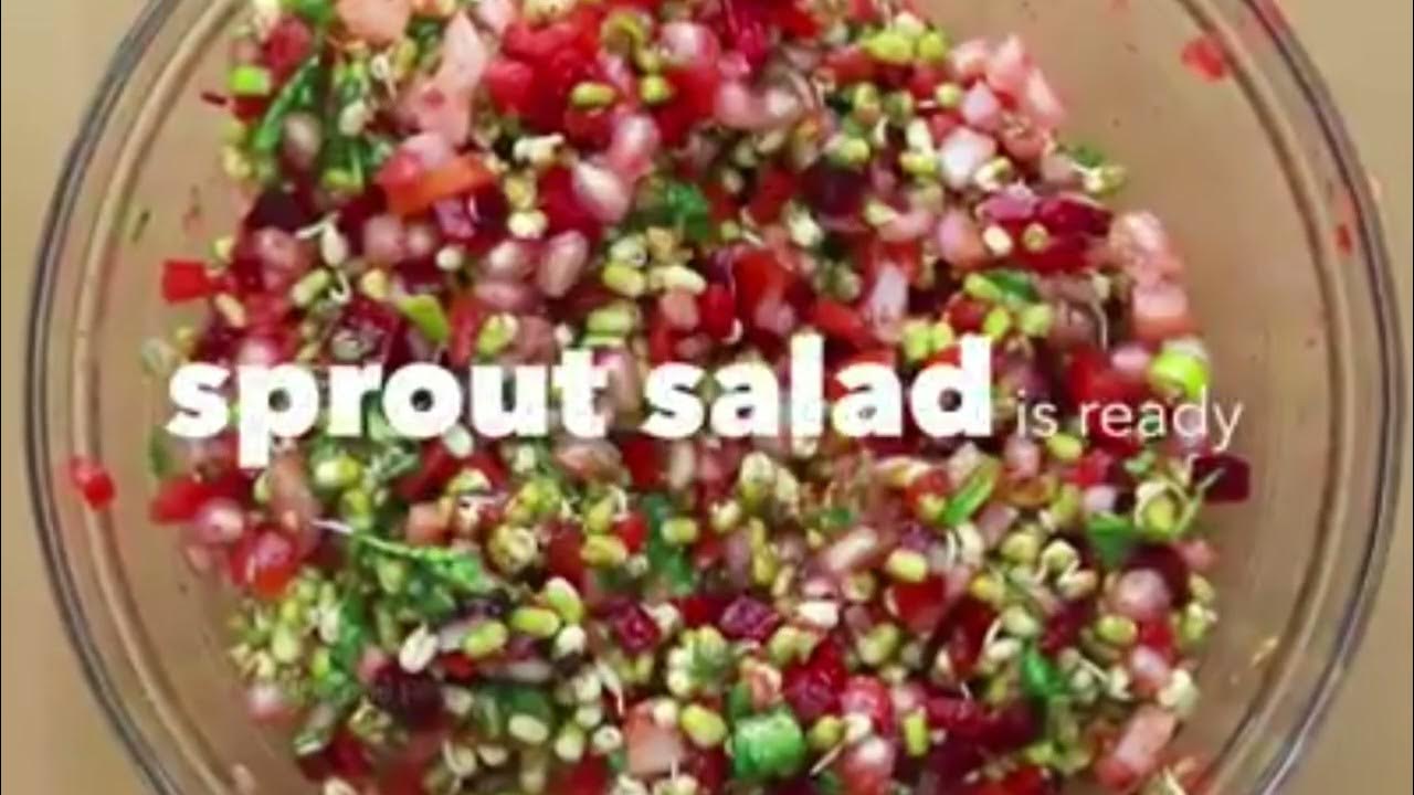 Sprouted Salad in MarathiSprouts Matki SaladHealthy Sprouts Salad