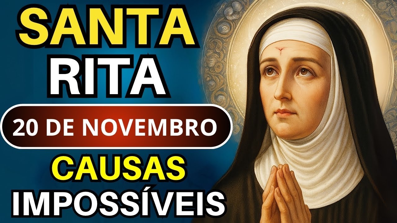 TERÇO DE SANTA RITA 🌹 20/11/25 | Entregue suas Preocupações a Deus! 🙏🏻