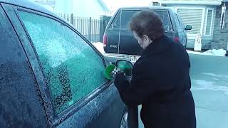 Scrape A Round Ice Scraper Car Windshield Snow Scraper