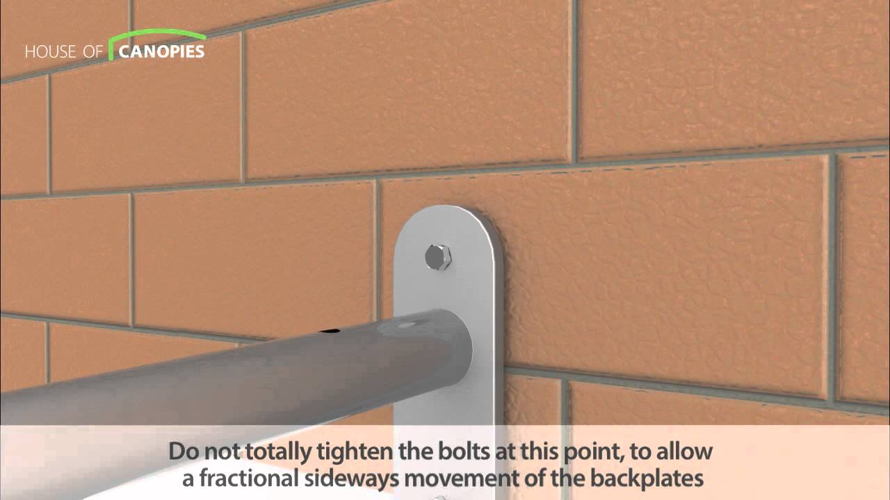 Fitting a Type K - Glass door canopy