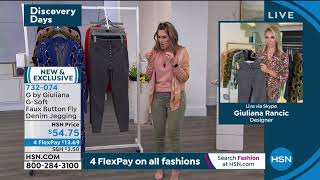 G by Giuliana GSoft Faux Button Fly Denim Jegging screenshot 5