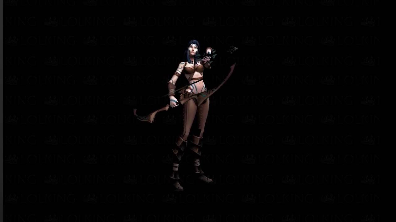 Ashe Woad skin model 3d