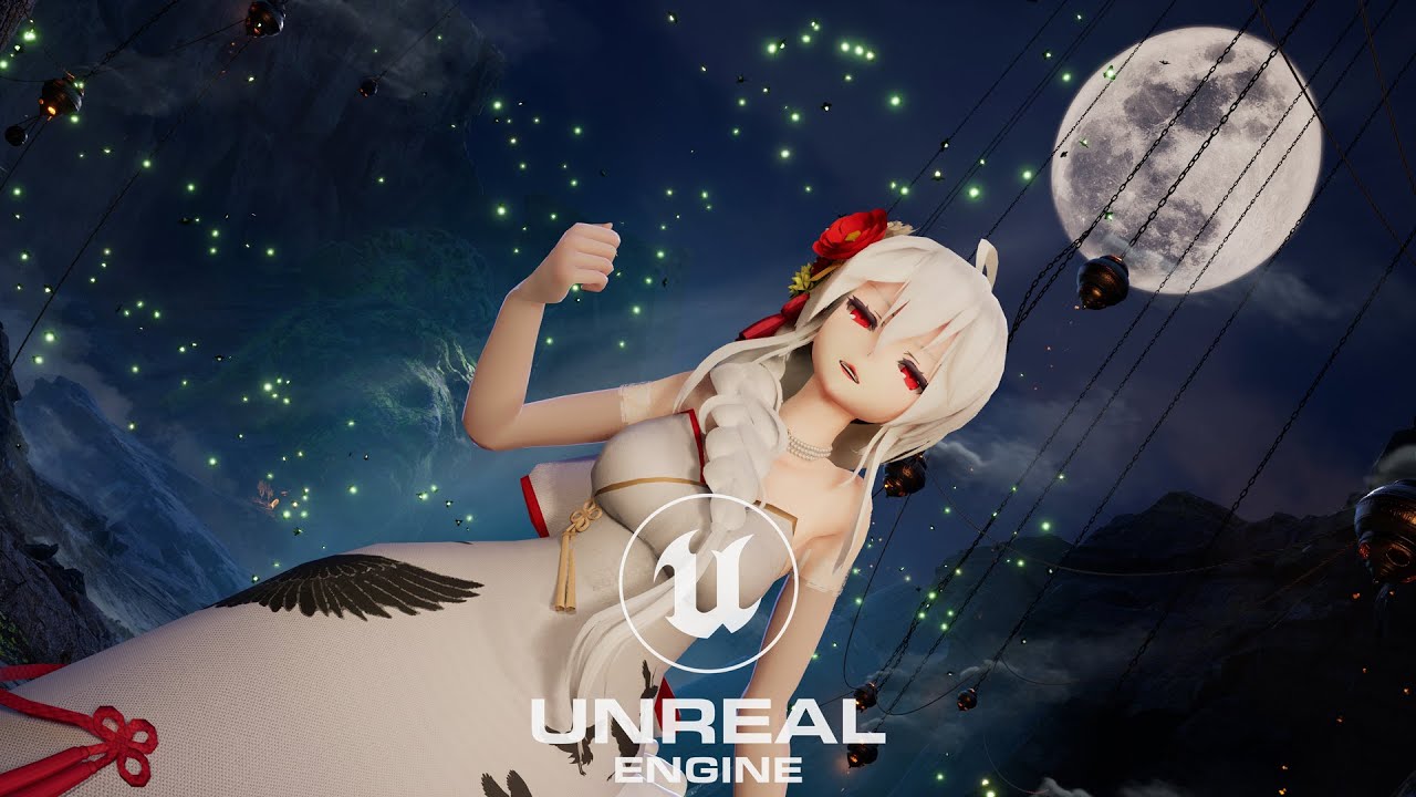 [MMD] [UE5] Yowane Haku/弱音ハク | 歌に形はないけれど  花たんver 4K