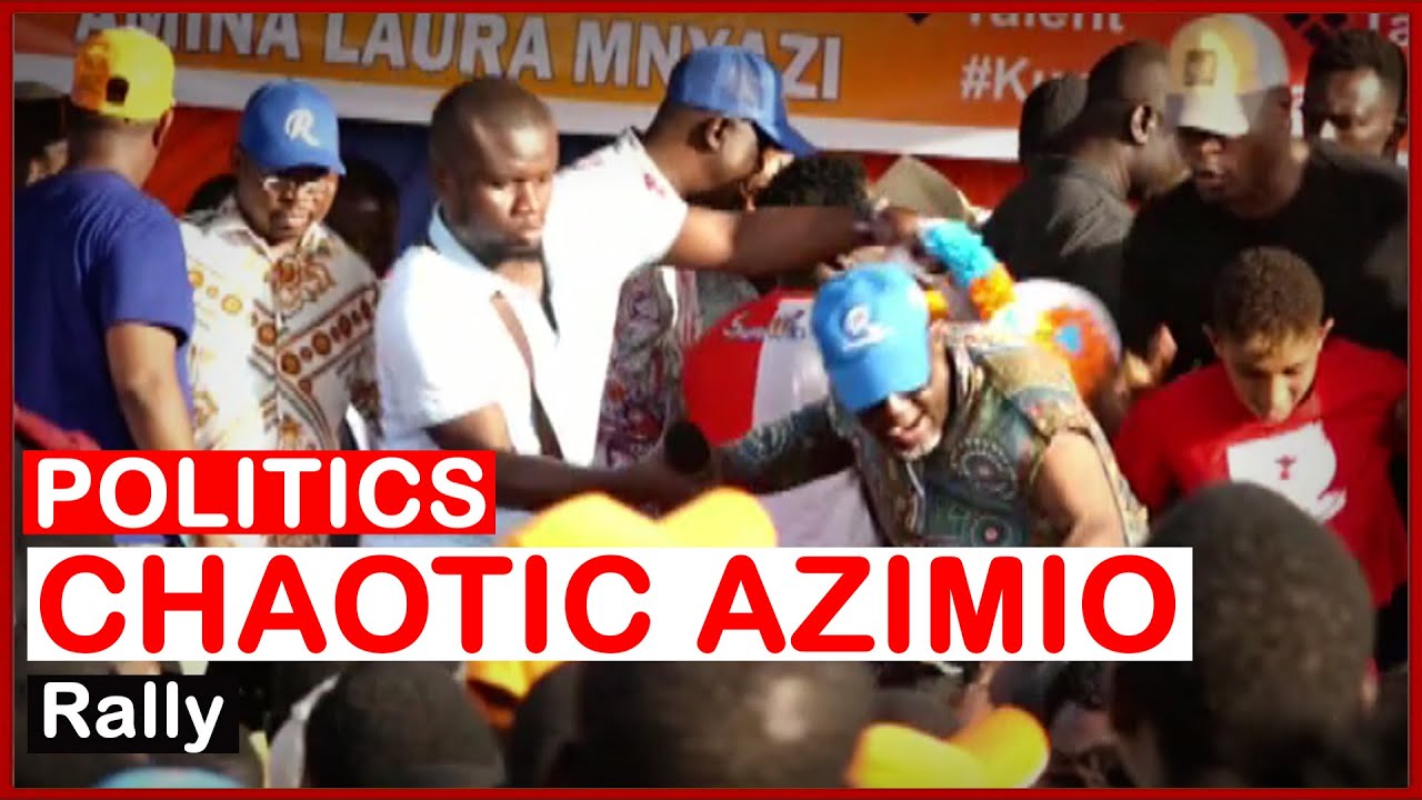 Azimio Rally's Azimio Rally Turns Chaotic, Raila Loses Temper As Leaders 'Exchange ...