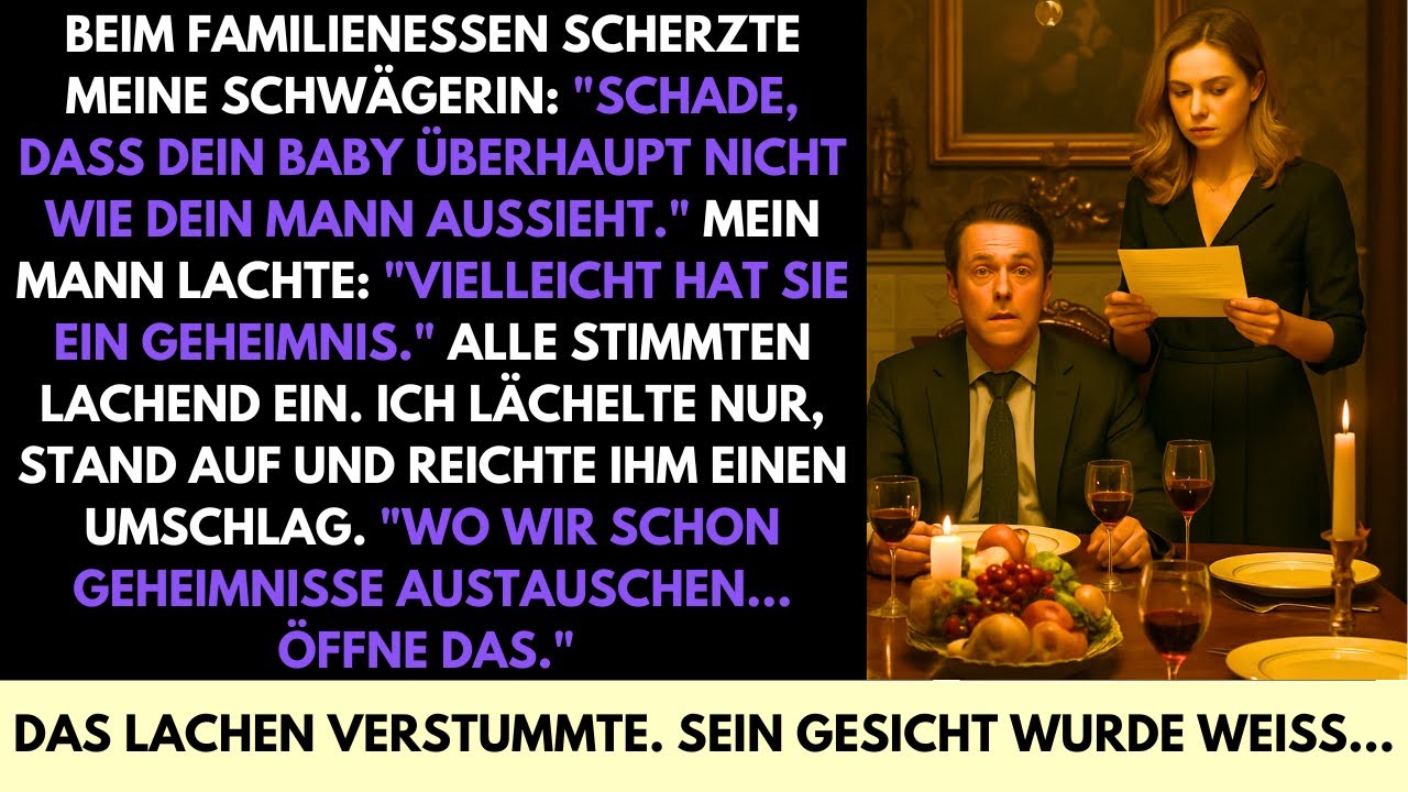 Sie Lachten Beim Abendessen Über Mein Baby—Also Gab Ich Ihm Den Umschlag, Der Alle Verstummen Ließ