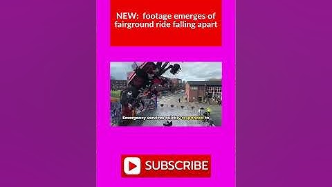 NEW footage emerges of fairground ride falling apart 👀