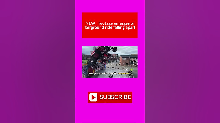 NEW footage emerges of fairground ride falling apart 👀