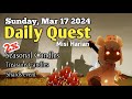 Sky Daily Quest today - Golden Wasteland 17 mar 2024 | Sky Children of the Light | Sandwichies Ch