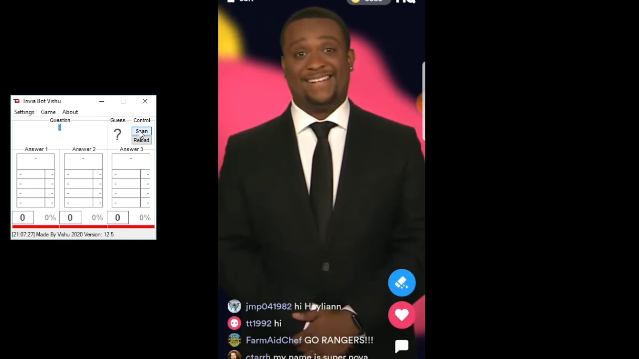 HQ Trivia Bot 26/1/20