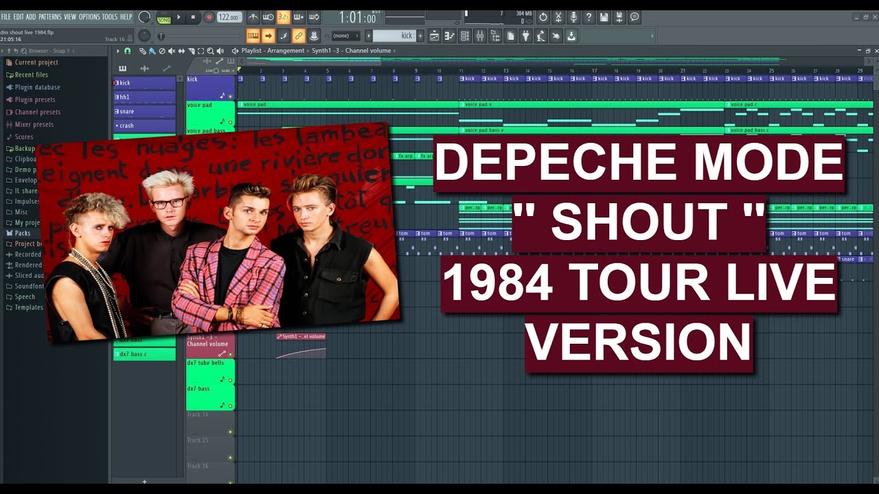 Mode Original Depeche Mode '' Shout '' 1984-85 Tour Live Version Re-creation- No ...