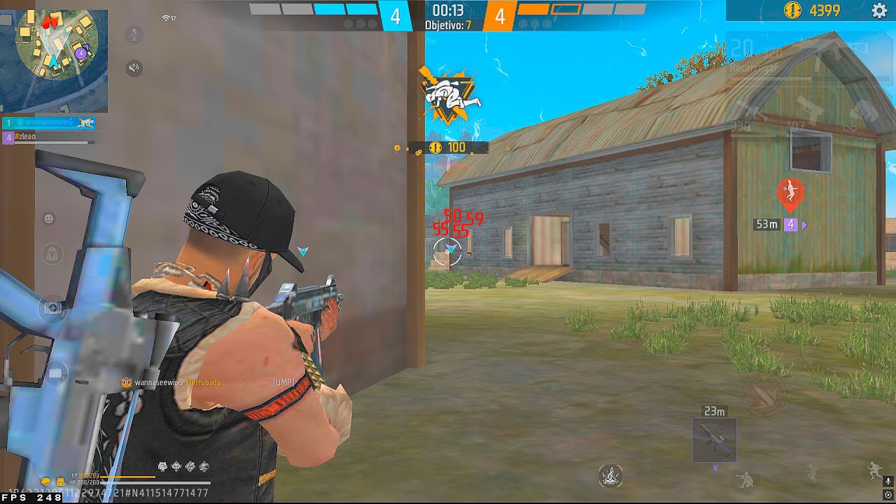 HIGHLIGHTS EM 4x4 APOSTADO! 🥋🏆 1366x768 Highlights PC Fraco Free Fire Ryzen 5 5600 RX 580 8 GB