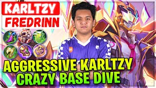 Aggressive KarlTzy Crazy Base Dive [ ECHO KarlTzy Fredrinn ] Frieren - Mobile Legends Emblem Build