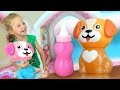 Milana plays and Funny Doll and mixed colors for children