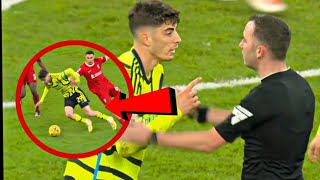 Kai Havertz Shocked After Var Denied Penalty When Trent Alexander Challenged Liverpool Vs Arsenal