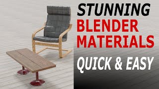 Quick and Easy Stunning Blender Materials using Blenderkit