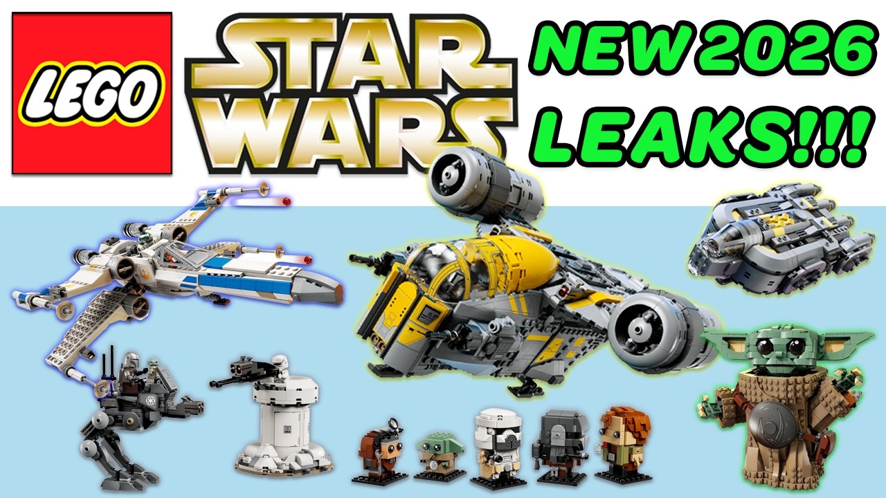 CRAZY LEGO STAR WARS 2026 LEAKS!!! RAZOR CREST, X-WING, GROGU, AND