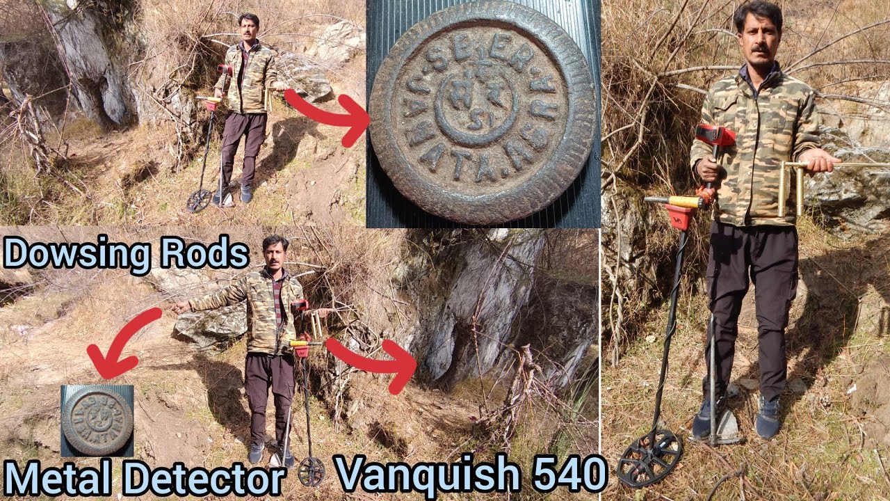 How to use a Dowsing Rods|Land Gold Searching Machine|Vanquish 540 ...