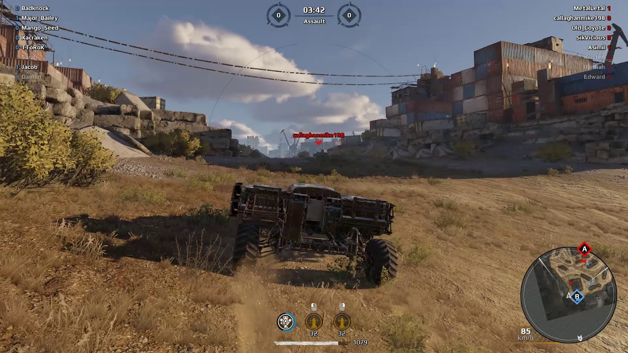 Crossout - 4 Kills 3 Assists Dual Hurricane