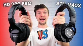 Лучшие наушники до 100 долларов!!! — Audio Technica ATH-M40X против Sennheiser HD 280 Pro