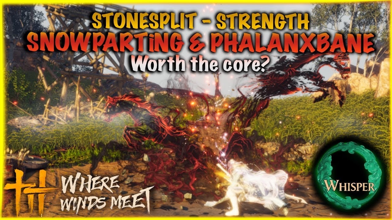 Stonesplit Strength Path Skill Animation demo| Snowparting Blade & Phalanxbane Blade CN server