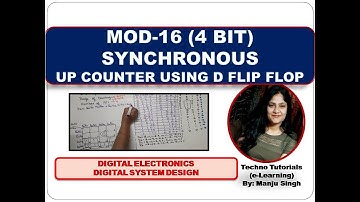 4 BIT Synchronous Up Counter Using D Flip Flop | Mod 16 synchronous UP Counter |Digital Electronics