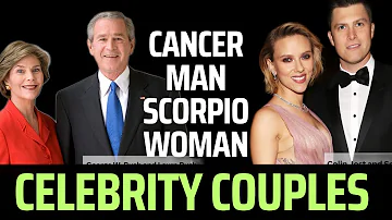 Cancer man  Scorpio woman famous couple.