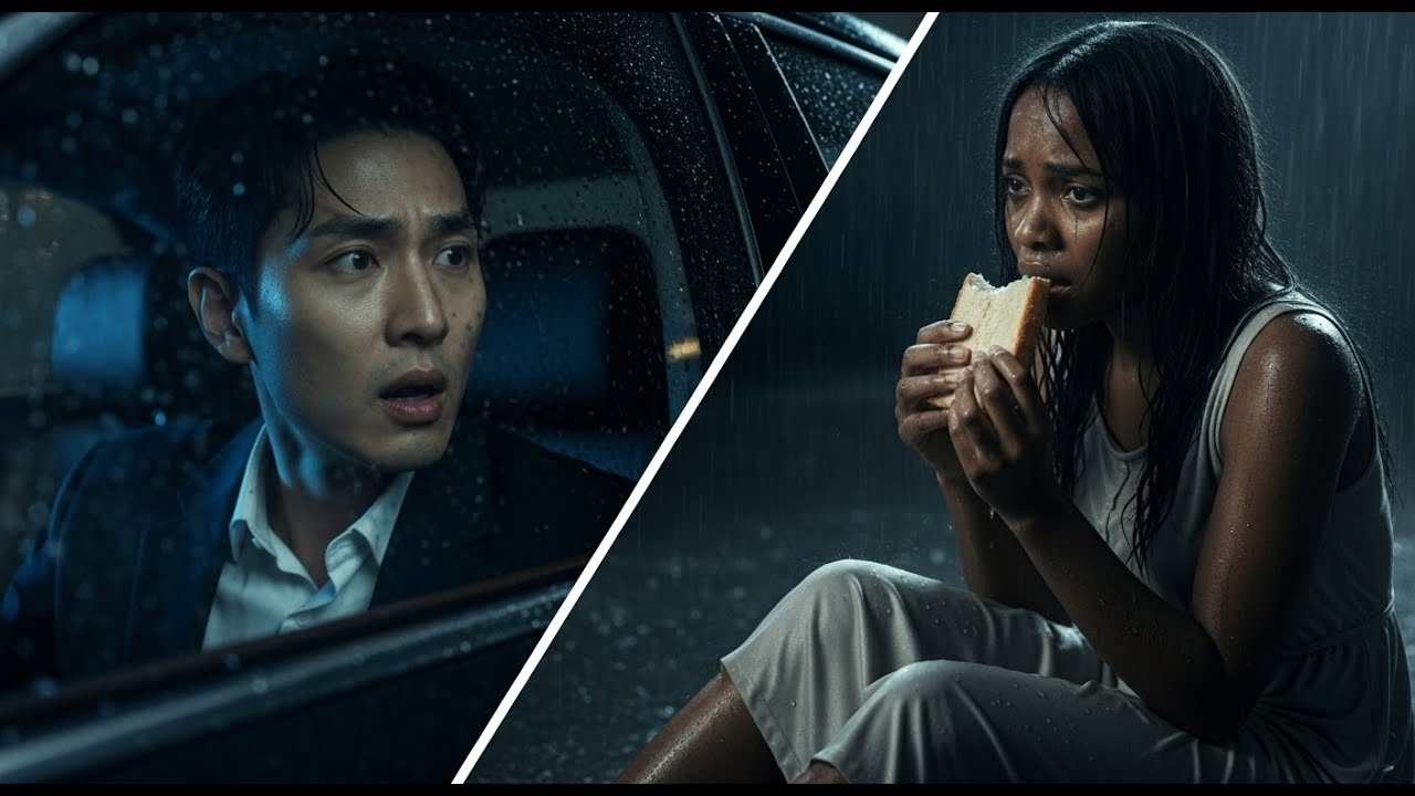 Korean Mafia Boss Saw Black Maid Eating Stale Bread in the Rain-What he did next shocked all\PART 1