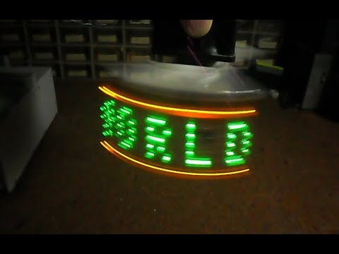 Vídeo: Arduino Horizontal POV Display: 3 passos