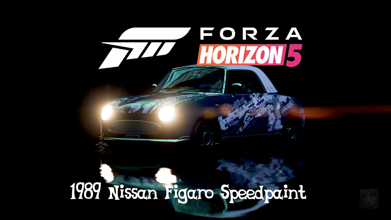 Forza Horizon 5 | 1991 Nissan Figaro 'Itasha' Livery Speedpaint