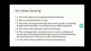 Desizing