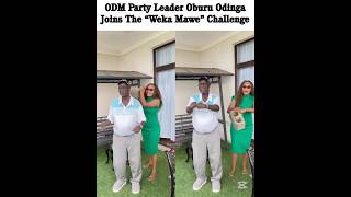 ODM Party Leader Oburu Odinga joins the “Weka mawe ” challenge