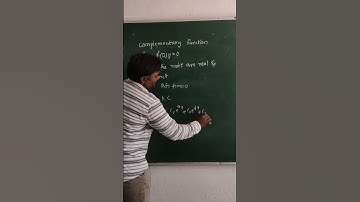 Complimentary function for Real & Different Roots