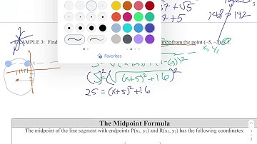 College Algebra notes 2.1 distance/midpoint. Due10/23