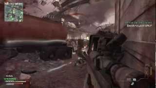 MW3 collateral snipe through riot shield (HD)