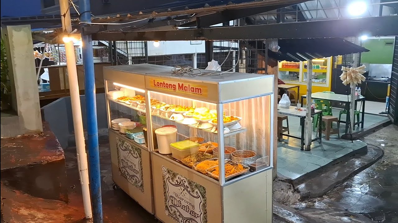 LONTONG MALAM WAROENG DHAHAR  ABDULLAH LUBIS MEDAN | SAMBELNYA LUMAYAN PEDAS BAH MANTAP👍👍👍 | #fyp