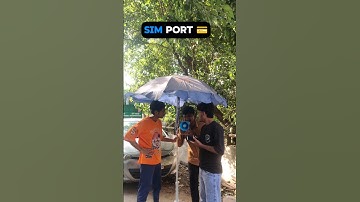 SIM PORT KRAYE IDHAR AYE #shorts #viral #trending #simport #comedy #teamherabete