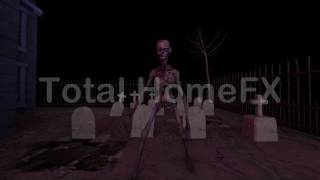 Zombie Rising. Halloween Projector Video.