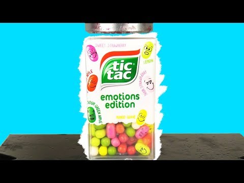 HYDRAULISCHE PRESSE vs. ganze PACKUNG TIC-TACS | Die ExEx-SHow