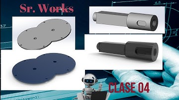 Practica 4 Solidworks. asistente de taladro, chaflan, simetría de entidades. 👍👍