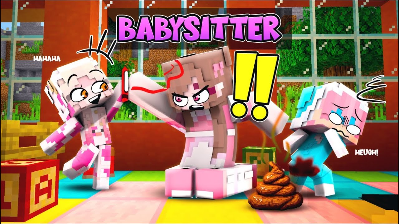 MOMON & ATUN JADI BAYI NAKAL untuk PRANK BABY SISTER yang MERAWAT KITA di MINECRAFT @BANGJBLOX 