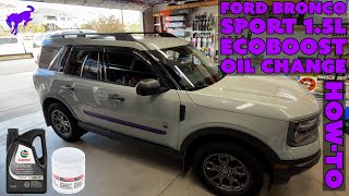 Ford Bronco Sport Oil Change How-To