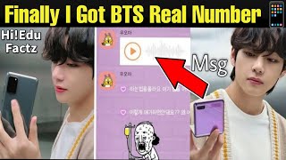 Finally Edu Factz Got BTS Real Number 📱 BTS WhatsApp Mobile Number Leaked 🤯 BTS Calling Number Leak