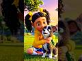 Lulu and Miko’s rainbow kite adventure turned into #shorts #kids #cartoon #3danimation